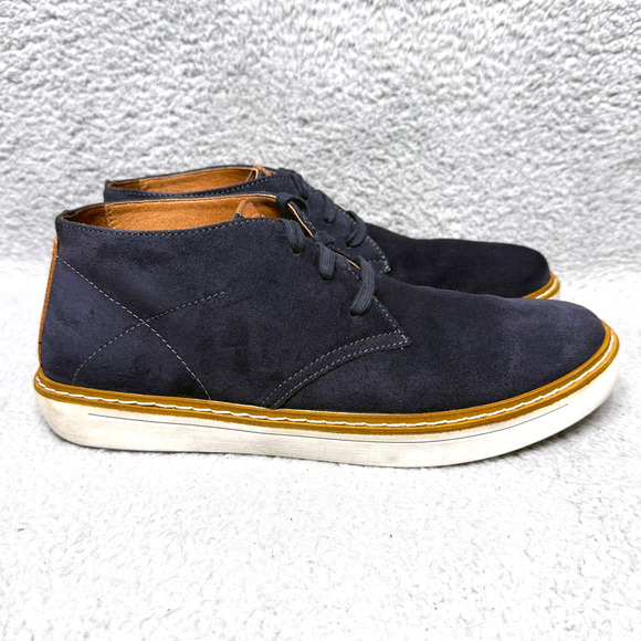 Josef Seibel Quentin 09 Mens Size 43 US 9.5-10 Chukka Boots Navy Blue Suede - Picture 1 of 10